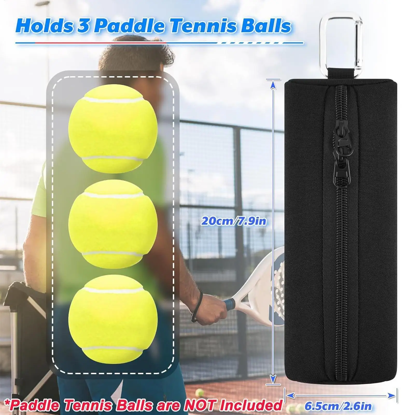 

Pickleballs Ball Bag Breathable Organizer Carry Pouch Tennis Ball Holder Waist Pouch For Training Equipment Accessories Sports