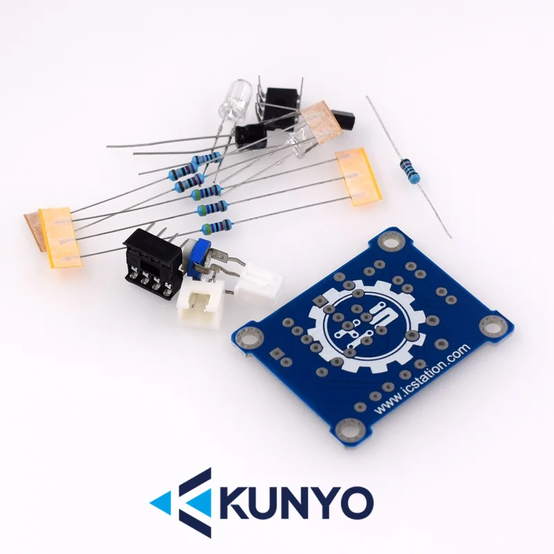 LM358 Breath Light Spare Parts/Electronic DIY Fun Making Kit 5mm flicker light electronic making kit