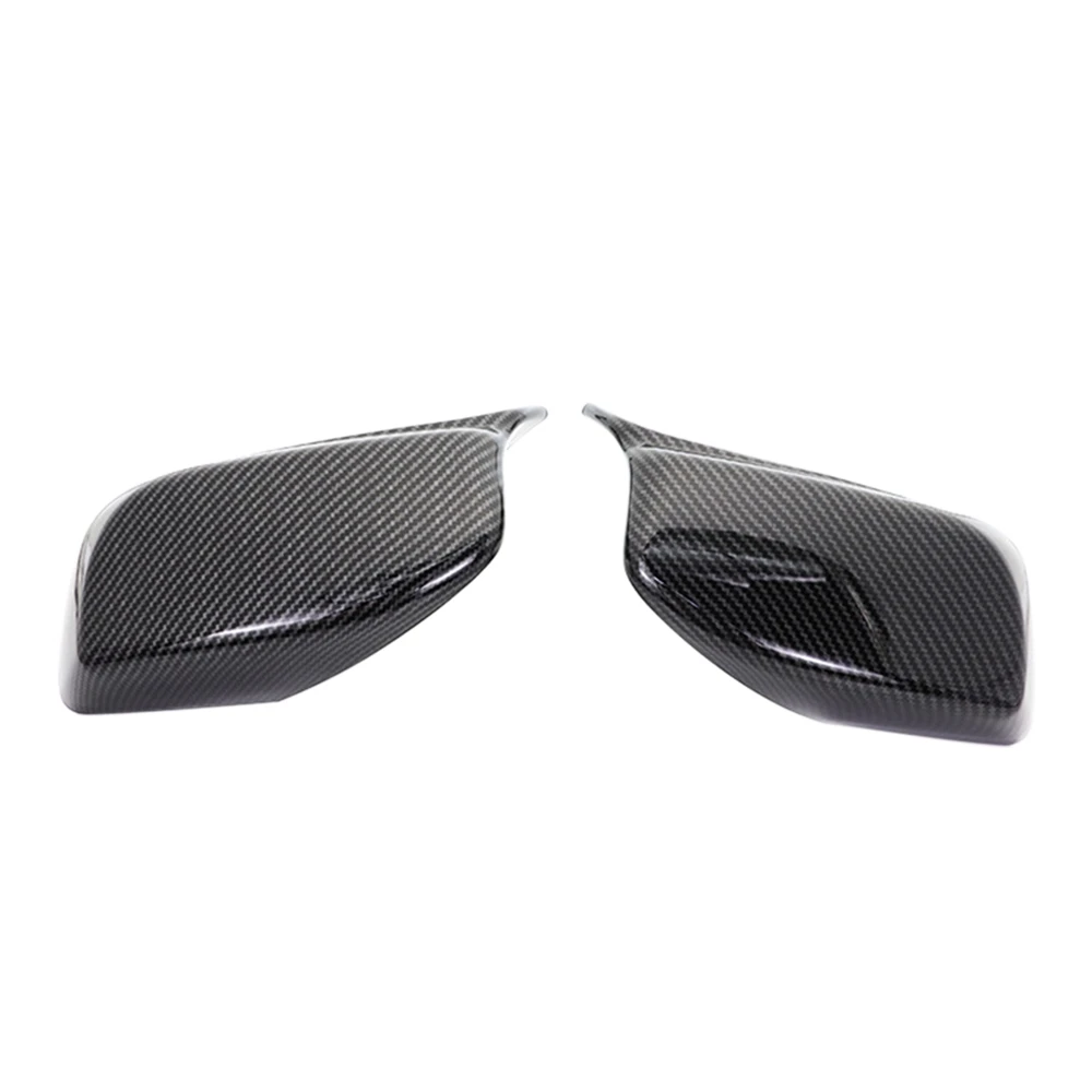 

Car Carbon Fiber Rearview Side Glass Mirror Cover Trim Rear Mirror Covers Replacement For-BMW E60 E61 E63 E64 2003-2010