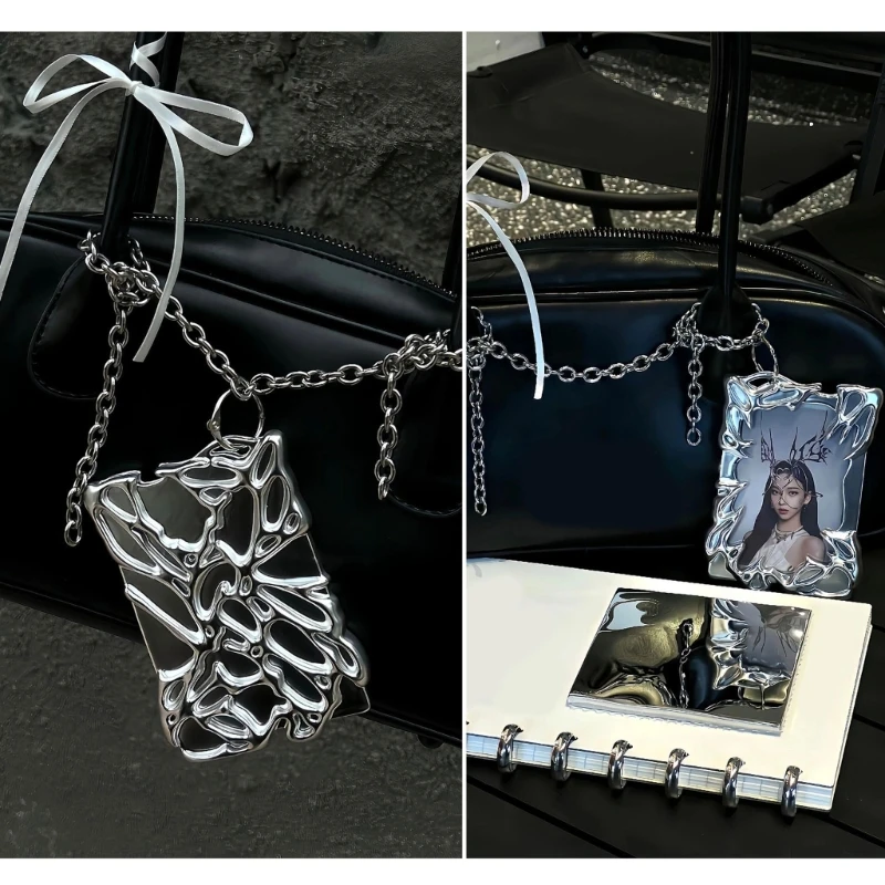 Mạ Điện Plasitic Khung Ảnh Chất Kết Dính Thần Tượng Photocard Đựng Thẻ Ảnh Đựng Thẻ Bảo Vệ Thả Con Tàu