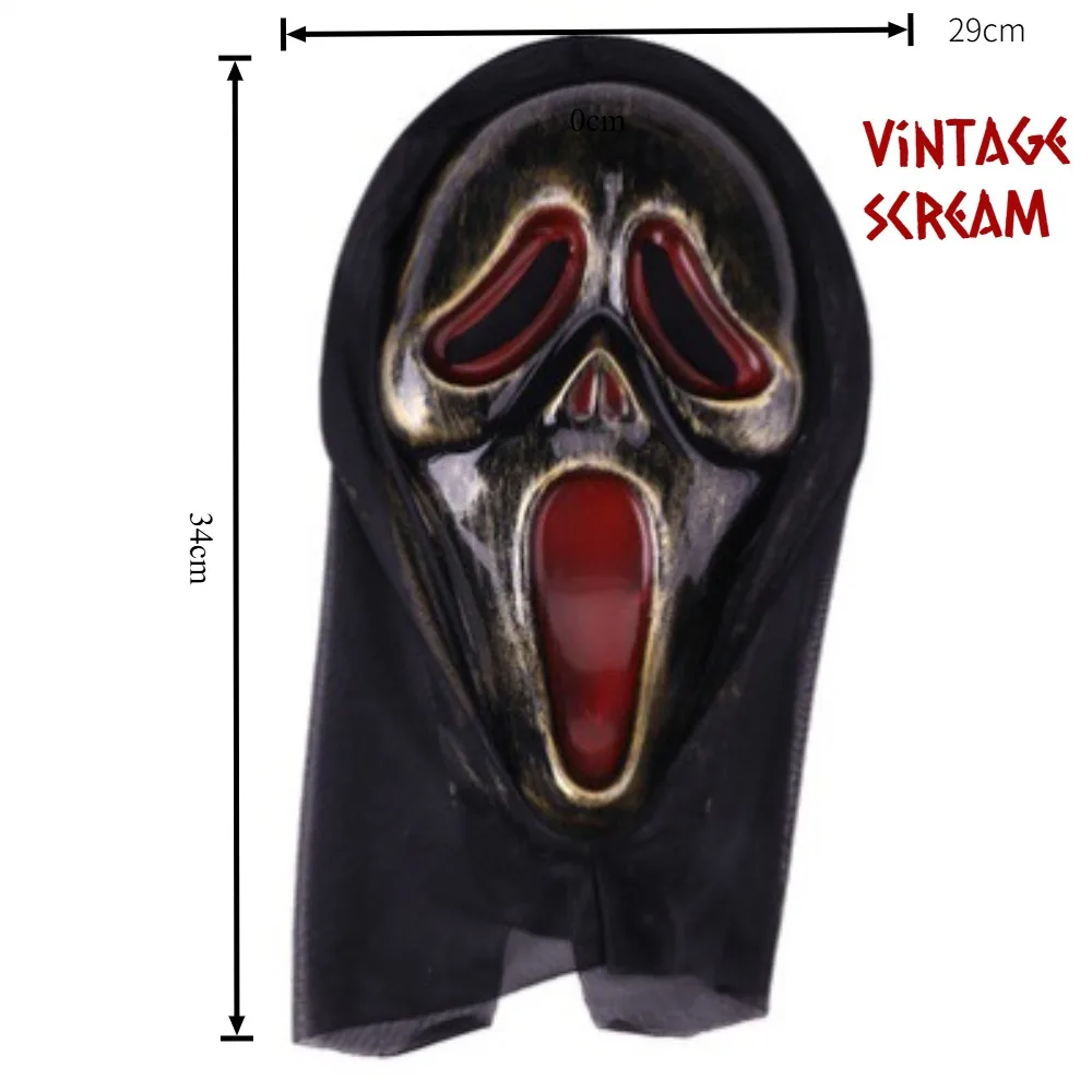 قناع ساحرة الهالوين، قناع رعب، مسامي، مناسب لحفلات الرعب، دعائم لعب الأدوار في الهالوين