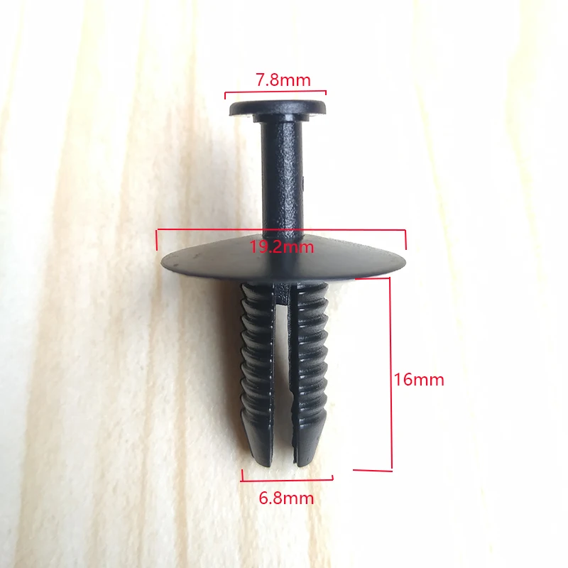 Auto Fastener Rivet Retainer Clips 6.8mm Hole Push Engine Cover Bumper Fender Car Door Trim Panel Clip For BMW Series 3 5 7