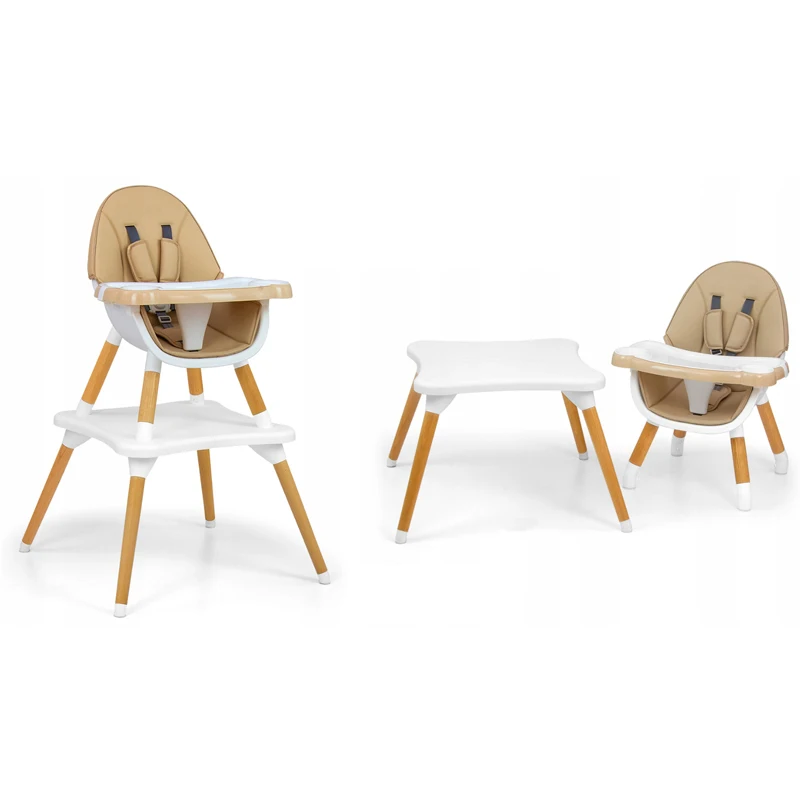 2 in 1 wooden high chair Baby High Chair