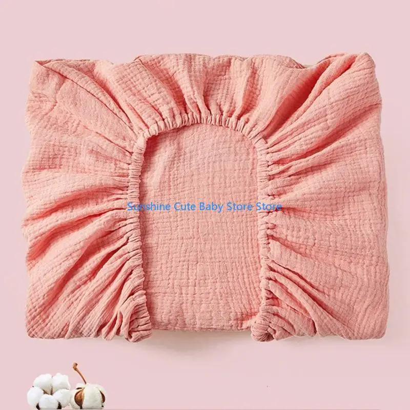 غطاء وسادة تغيير الحفاضات C5AF من القطن الناعم القابل للتمدد للأطفال حديثي الولادة #4