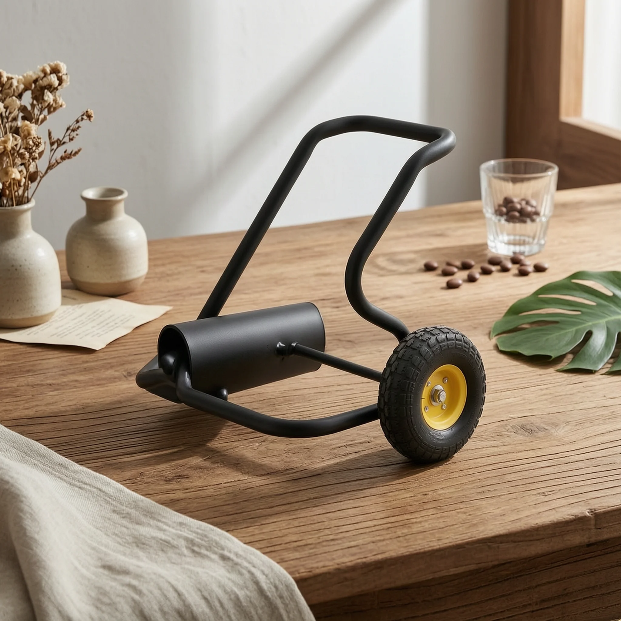 Garden Hose Reel Cart Hand-Push Hose Reel Cart with Wheels Heavy Duty Large Capacity for Gardeners, Yard, Car Wash