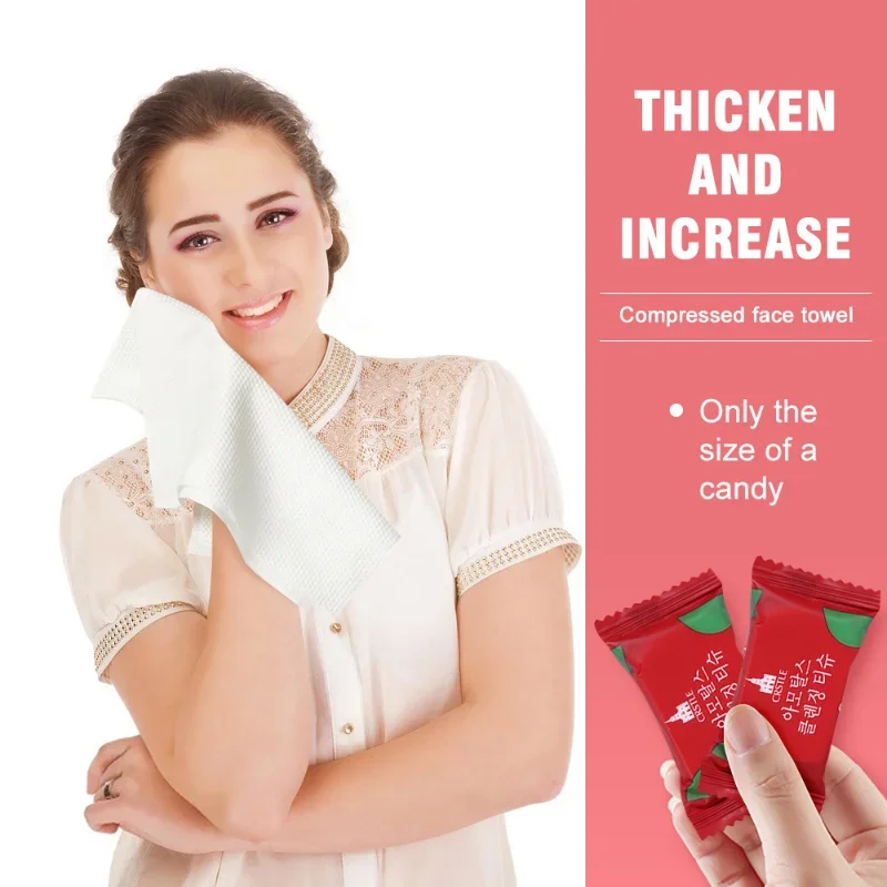 30/50/100pcs Disposable Compressed Towels Non-woven Face Towel Portable Traveling Wet Tissues Multipurpose Thicken Towel