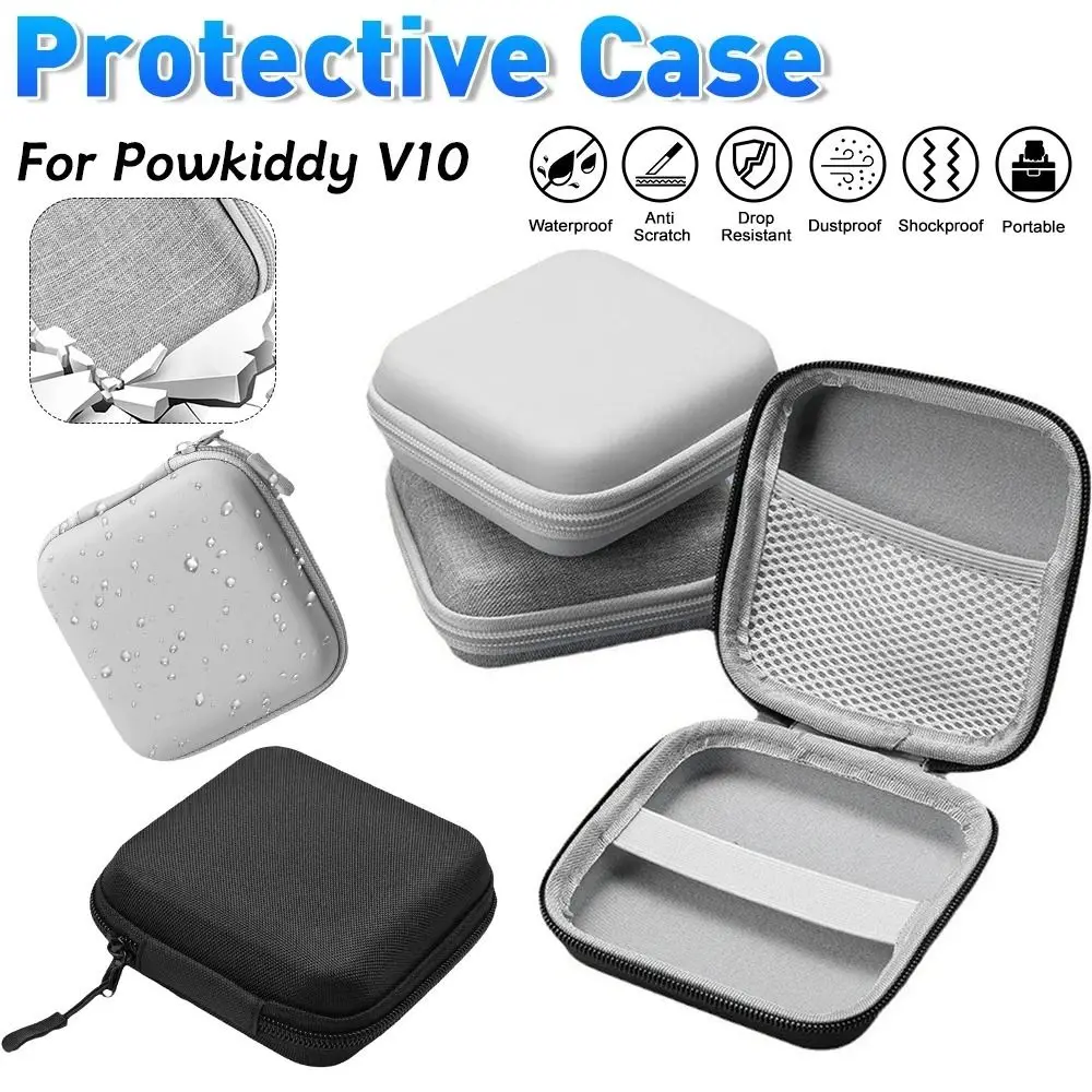 EVA Handheld Game Console Cover Shockproof Anti Scratch Storage Bag Wear Resistant Hard Carrying Case for Powkiddy V10