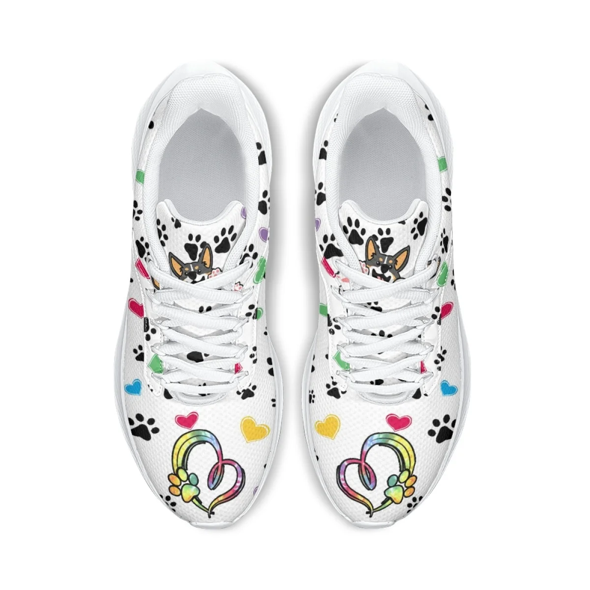 Pet Groomer Dog Paw Pattern Women's Sneakers 2023 New Fashion Casual Teenage Girls Lightweight Flats Footwear Zapatillas Hombre