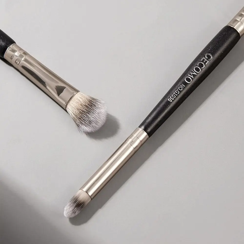 Outils poignée confortable poils denses Double extrémité fard à paupières brosse maquillage tache brosse ombre à paupières brosse cosmétique pour les yeux