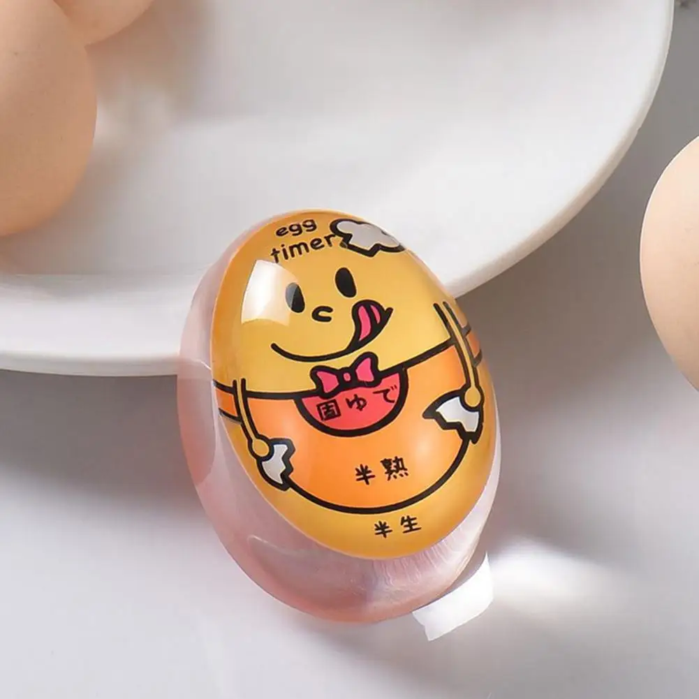 Egg Timer Soft Food Grade Silicone Boiled Egg Color Changing Indicator Color Changing Egg Timer Egg Thermometer Kitcken Timer