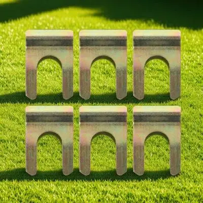 

6Pcs Heavy Duty Iron U-Shaped Clamps Brake Line Fixing Car Oil Pipe Positioning Metal Retainer Clips Heavy Duty Pipe Clamp