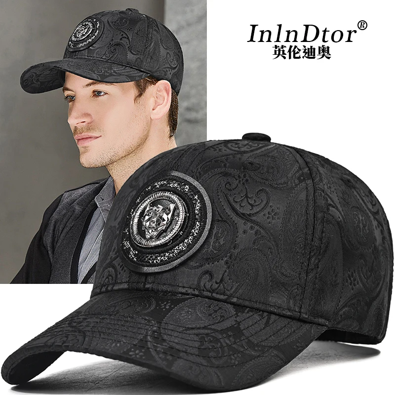 2023 new fashion printed bald baseball cap outdoor recreational fishing hipster hat men\'s cap