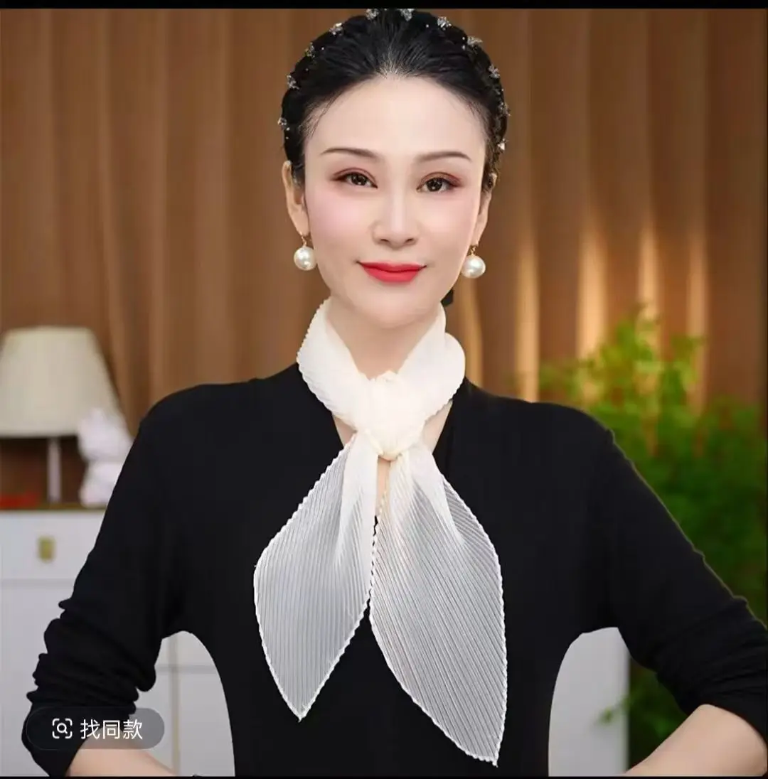 

Плиссированный квадратный шарф с эффектом мятой ткани, однотонный, декоративный, женский, хиджаб, платок, тонкая повязка для волос