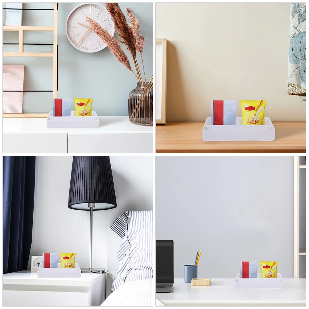 

2pcs Tea Bag Holder Storage Box Organizer For Tea Bags Sugar Packets Coffee Station Desktop Light Space Saving Easy