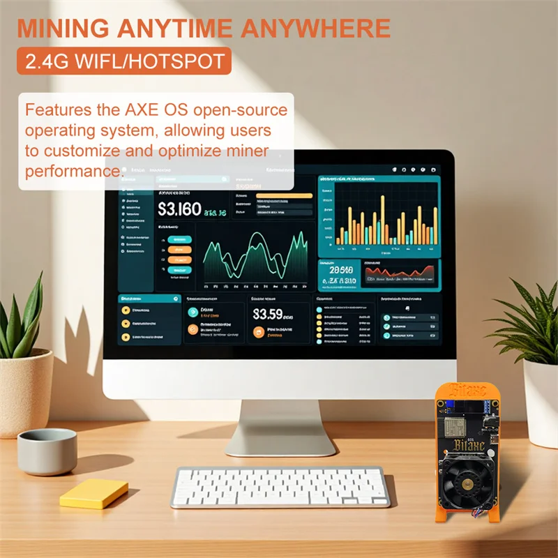 Bitaxe 601 Gamma Bitcoin Miner 1.2TH/s منخفضة الضوضاء ASIC مينر المنزل BTC BCH عمال المناجم Cryptos معدات التعدين جديد #6