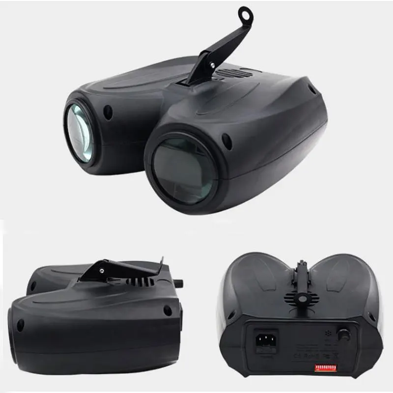 Новый сценический светильник для DJ, светодиодный двуглавый Blimp, лампы с рисунком КТВ для ночного клуба, RGB, голосовой светильник для вечеринок, эффект освещения сцены