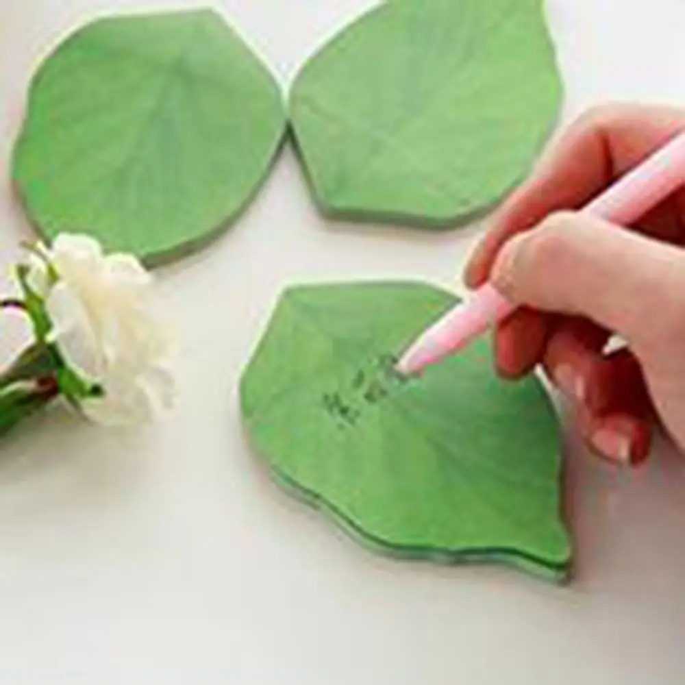 Self-กาว Sticky Notes Leaf Shape แบบพกพา MeMO Pad เขียนได้อย่างราบรื่น Memo Diary Planner ทํา Journaling Plan สติกเกอร์สํานักงาน