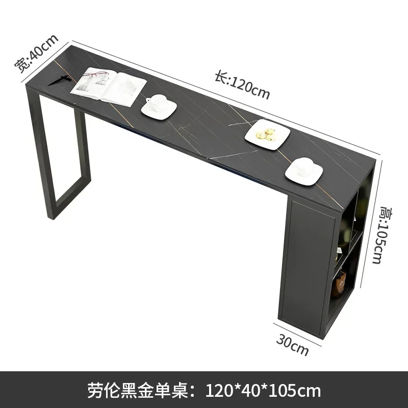 

Solid and sturdy slab bar table living room against the wall restaurant narrow strip bar home high cabinet combination high fe