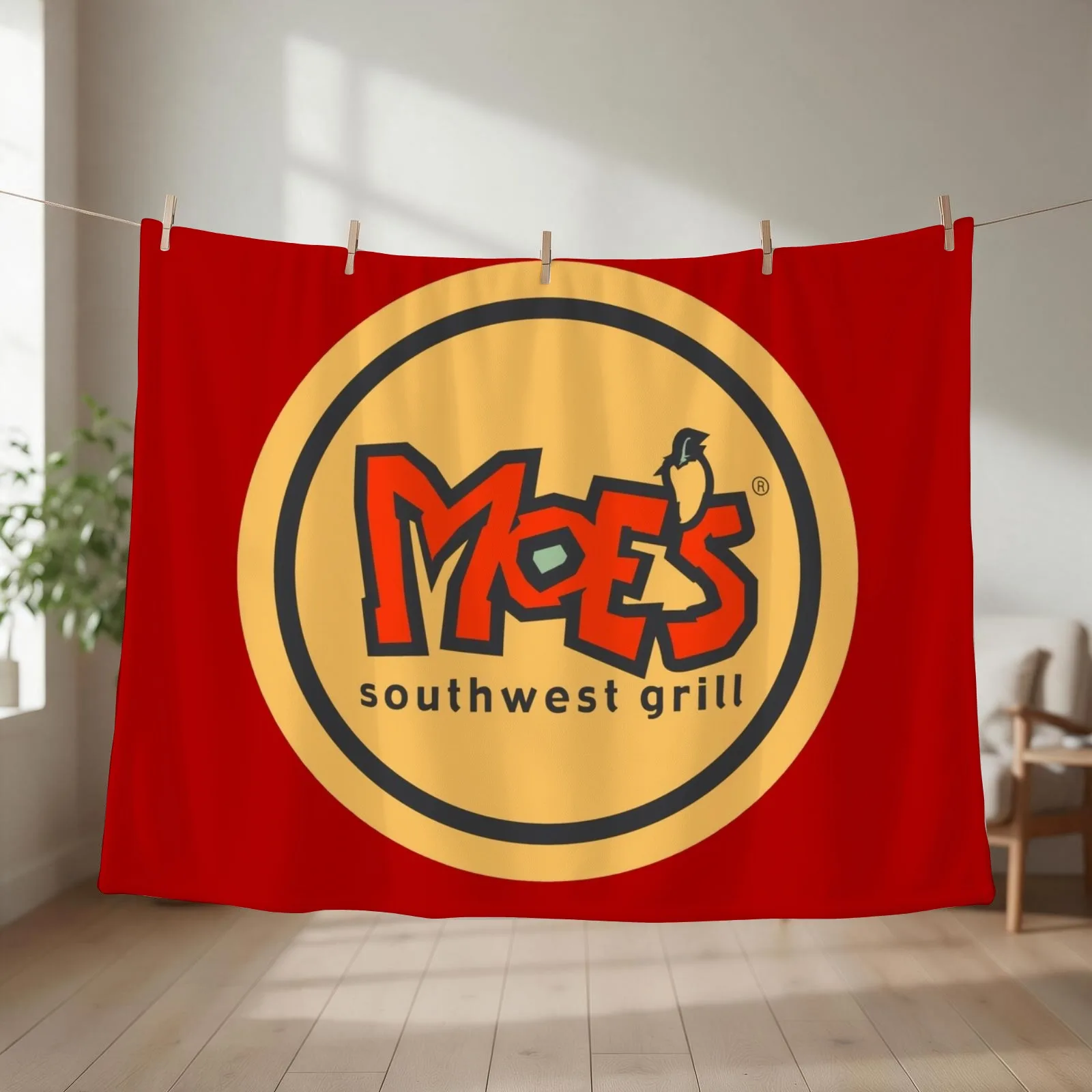 Moes Chili Hot Throw Blanket couch cozy soft plush fuzzy picnic outdoor blanket