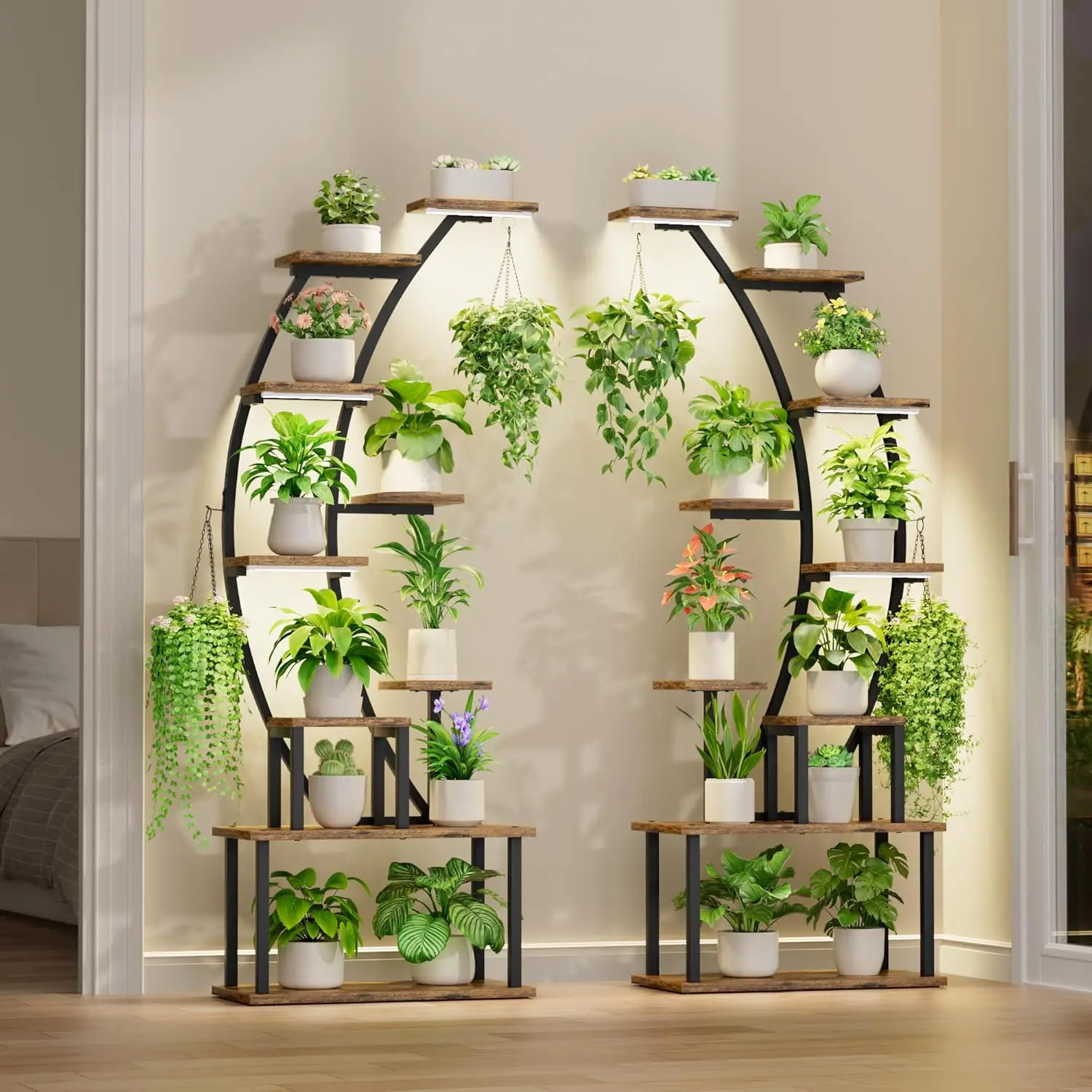 9-Tier Plant Stand with Grow Lights 4