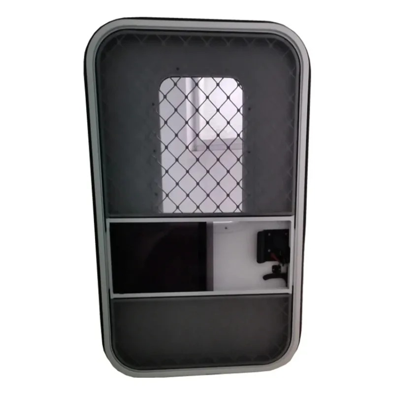 2025 RV Motorhome Caravan Trailer ORV Aluminum Alloy Frame Teardrop Door With Single-point Lock & E-MARK GLASS