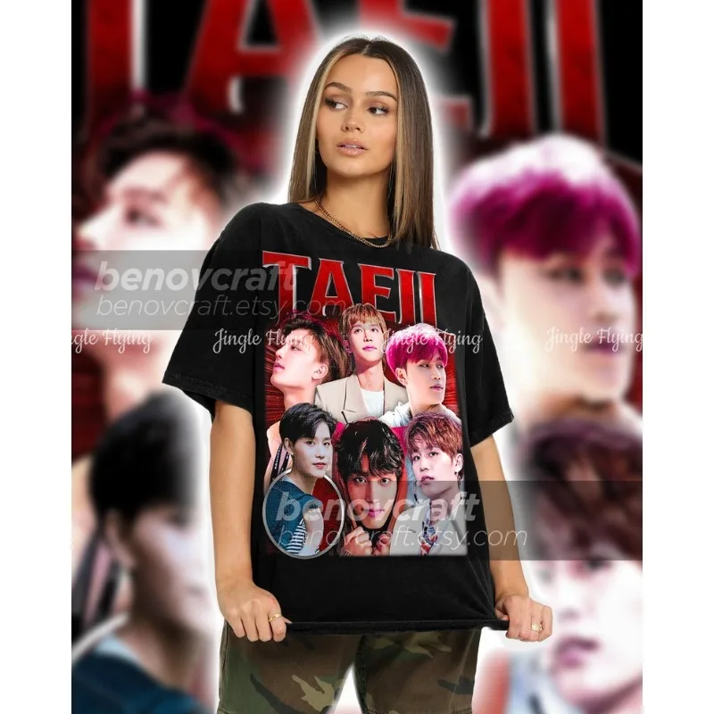 Taeil Retro 90s Distressed Bootleg Nct 127 Shirt Kpop T-Shirt And Gift For Her Or Him