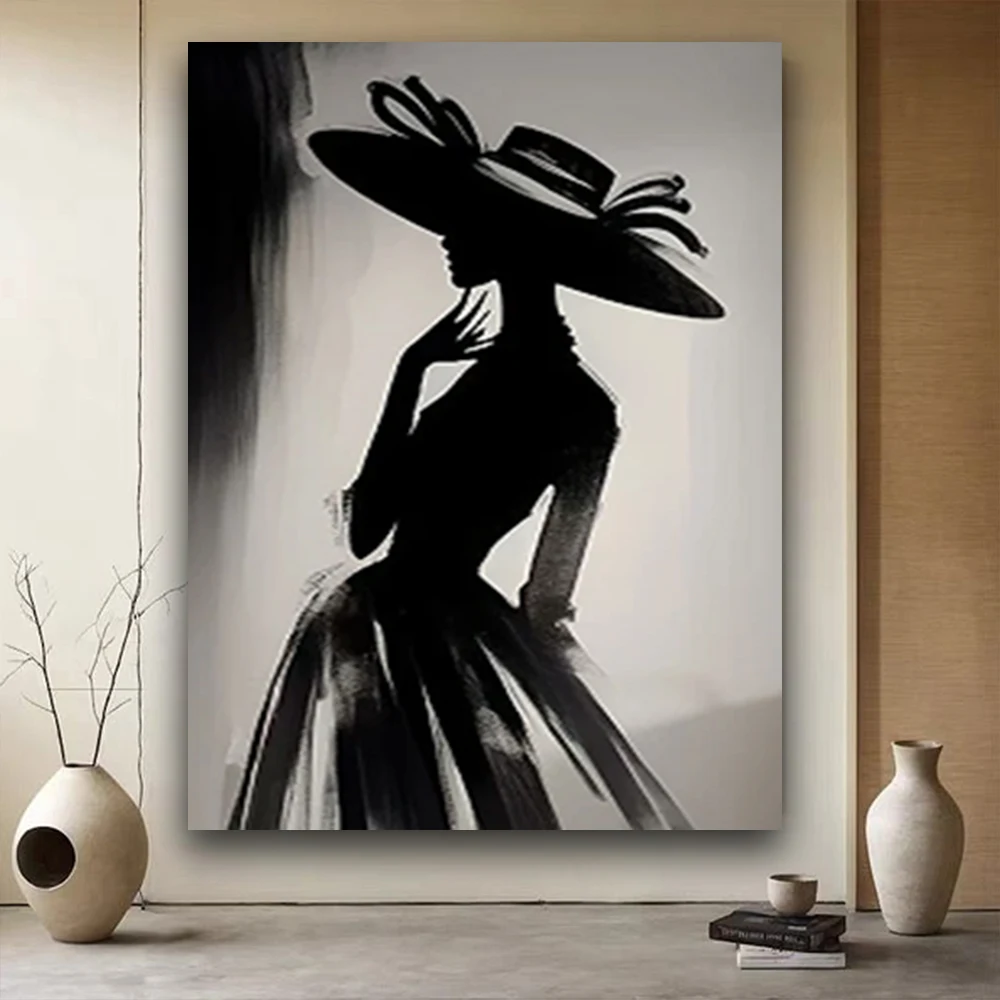 Big Eyes Girls Canvas Art Handmade Picasso Style Oil Painting Modern Abstract Woman Figures Wall Pictures For Living Room Decor