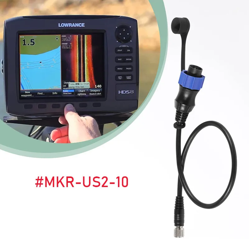 

Универсальный кабель-адаптер MKR-US2-10 Sonar 2, подходящий для эхолота Lowrance, работает на датчике соона US2 и троллинговом двигателе Minn Kota