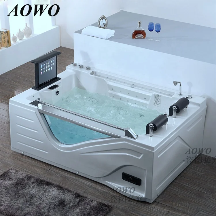 6042 Toefl Bath Tub with Tv Built in whirlpool Spa Tubs Bathroom Pool Spa Jakuzi Vasca Idromassaggio Bath Tub 2 Person Hot Tub