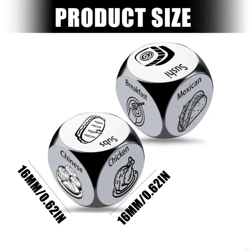 食品選択サイコロゲームランダムピックディナーパーティー誕生日記念日カップル友人家族の集まり 15UB