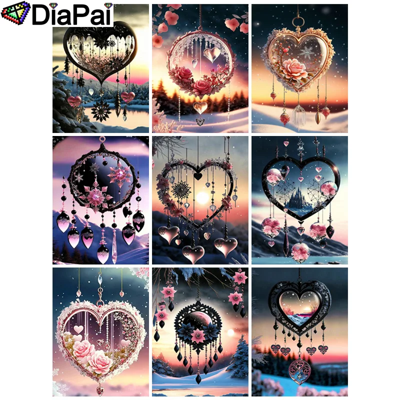 DIAPAI Full Diamond Embroidery Diy 5D Diamond Painting Cross Stitch 