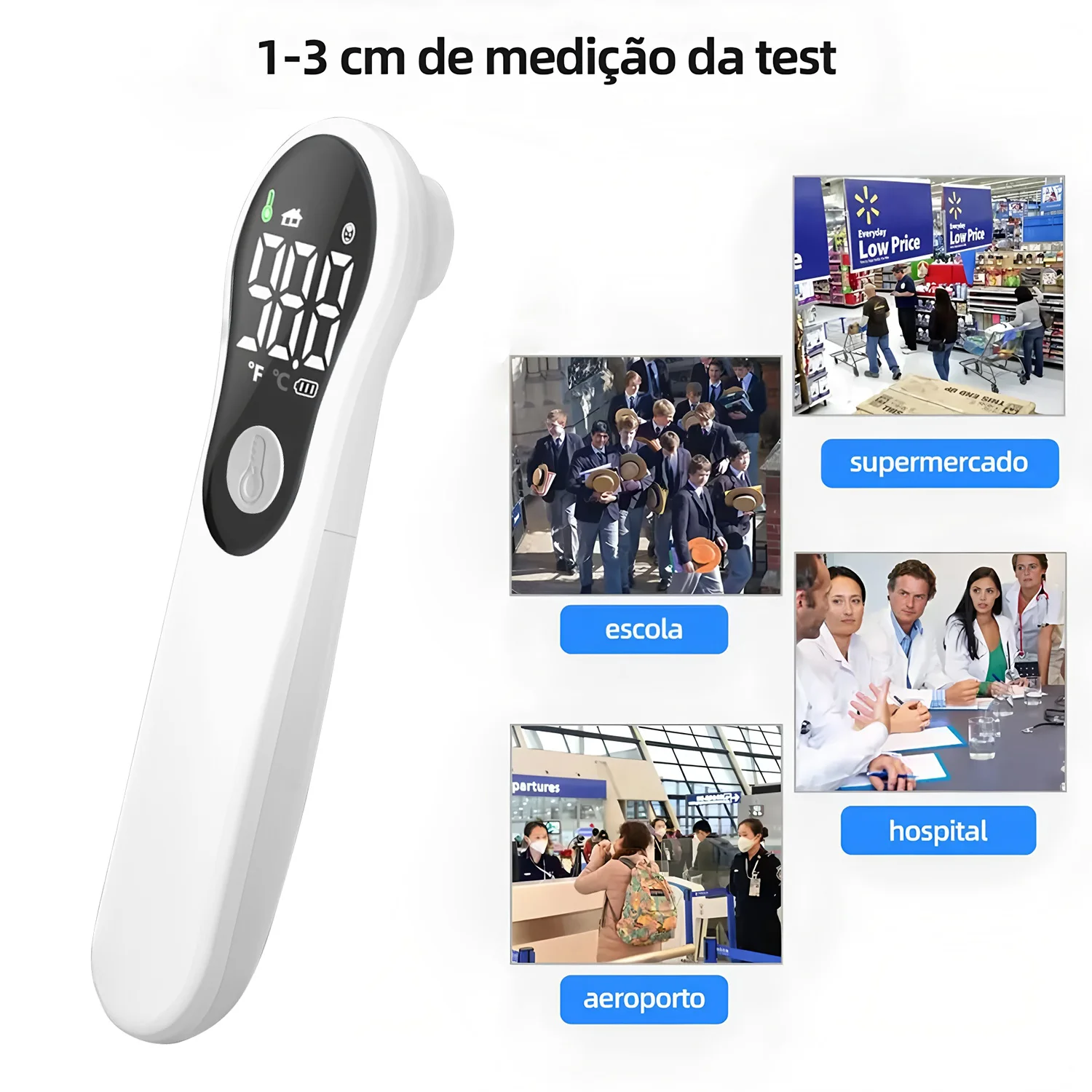 Forehead Digital Thermometer LED Non Contact Infrared Medical Thermometer Body Temperature Fever for Baby Adults