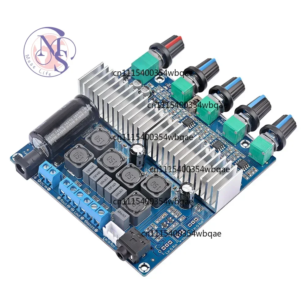 ZOCI-TPA3116 Subwoofer Amplifier Board TPA3116D2 2.1 Power Audio Amplifier 50Wx2+100W Bass Amplificador for Passive Speaker