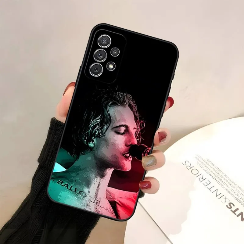 Maneskin Damiano David Phone Case For Samsung Galaxy S7 S8 S9 S23 S20 S10 S22 S30 S21 Pro Plus Ultra Fe Back Design Cover