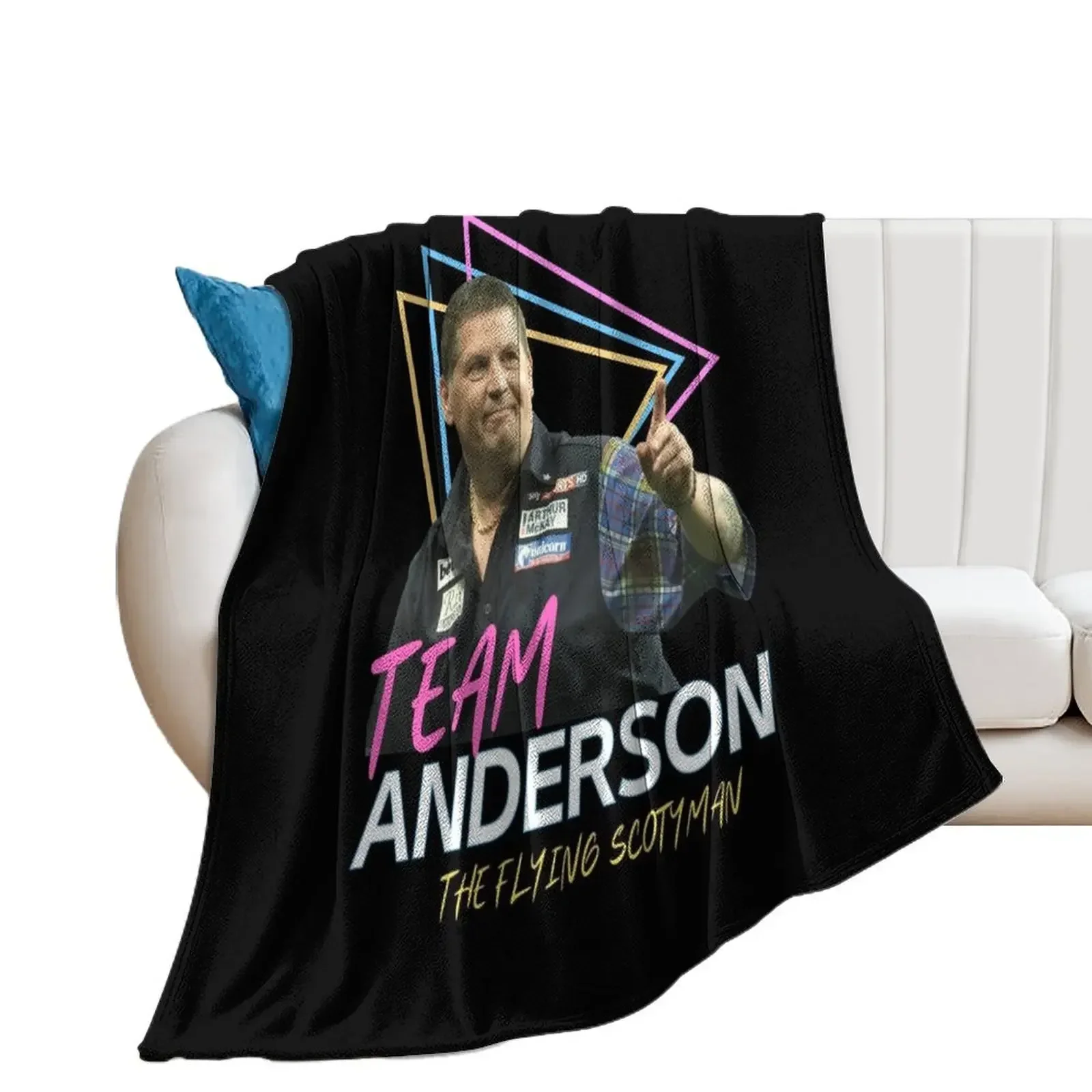 Gary Anderson Darts PDC 2022- ian white Gary Anderso darts team Throw Blanket bed plaid warm for winter For Sofa Thin Blankets