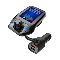 Bluetooth 5.0 FM Transmitter Car USB MP3 Player Wireless Handsfree Car Kit with QC3.0 Car Quick Charge