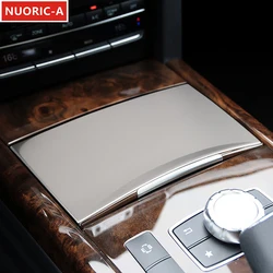 Stainless Steel Center Console Armrest Box Panel Decoration Cover Trim For Mercedes Benz E Class W212 2014-2015 Car Styling