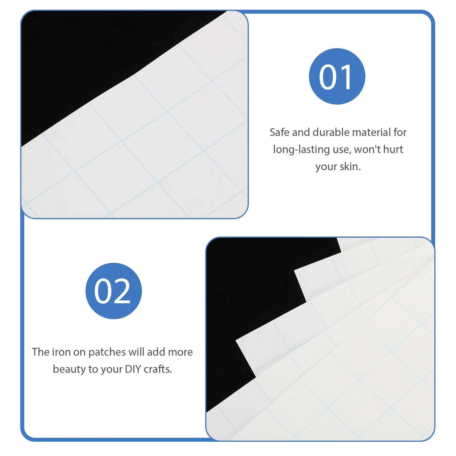 5pcs Heat Transfer Paper Clothes Iron On Patches Safe Durable Material Decorate Skirts Bags Jeans Hats Shoes Shirts view 2