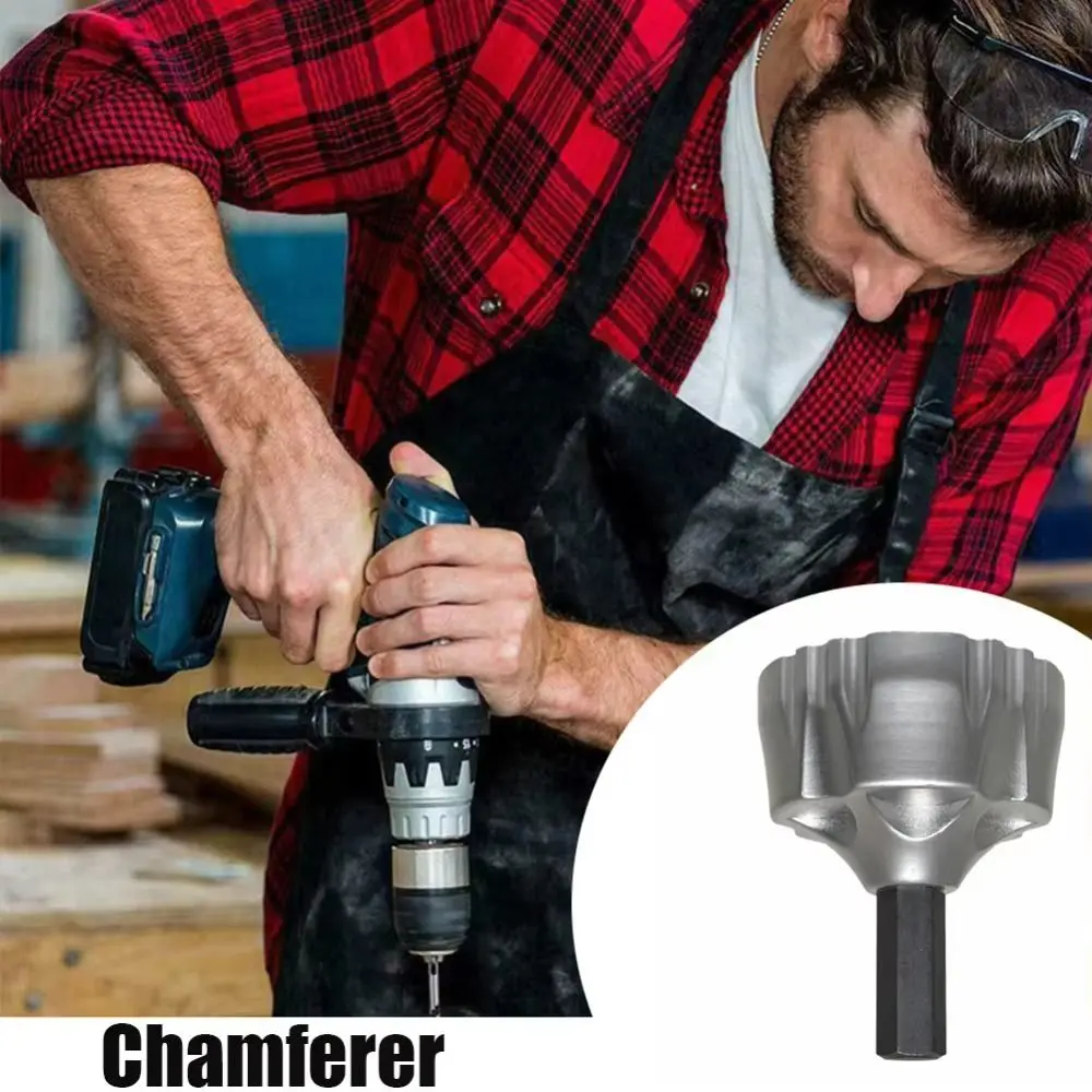 Circle Drill Bit Deburring Thread Tungsten Steel External Chamfer Tool Metal Hex Deburring External Trimming Drilling Tools