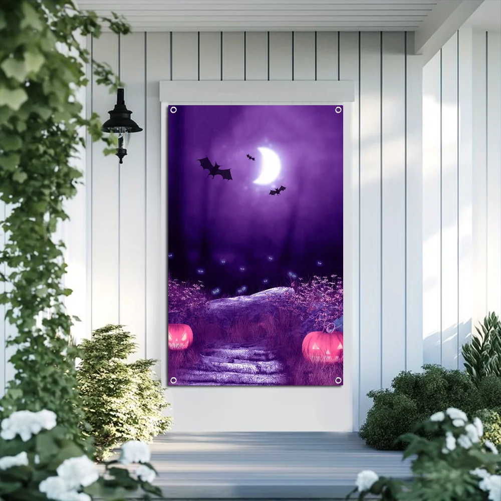 

Halloween Holiday Flag Flag Wall Decor Painting Tapestry Banner Flag Room Decoration Aesthetic
