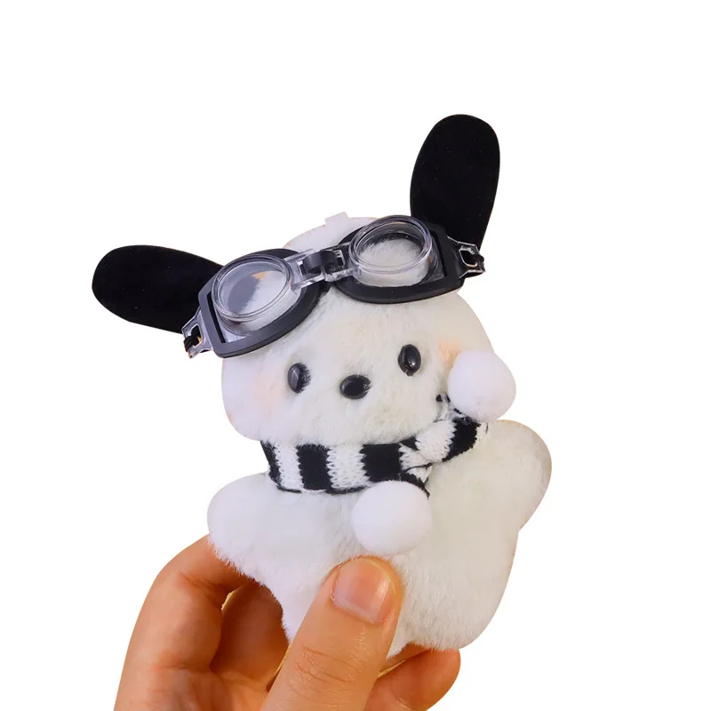 Pilot Pompompurin Plush Keychain Ins Style Soft Stuffed Animal For Backpack Purse Decoration Kawaii Gift Idea