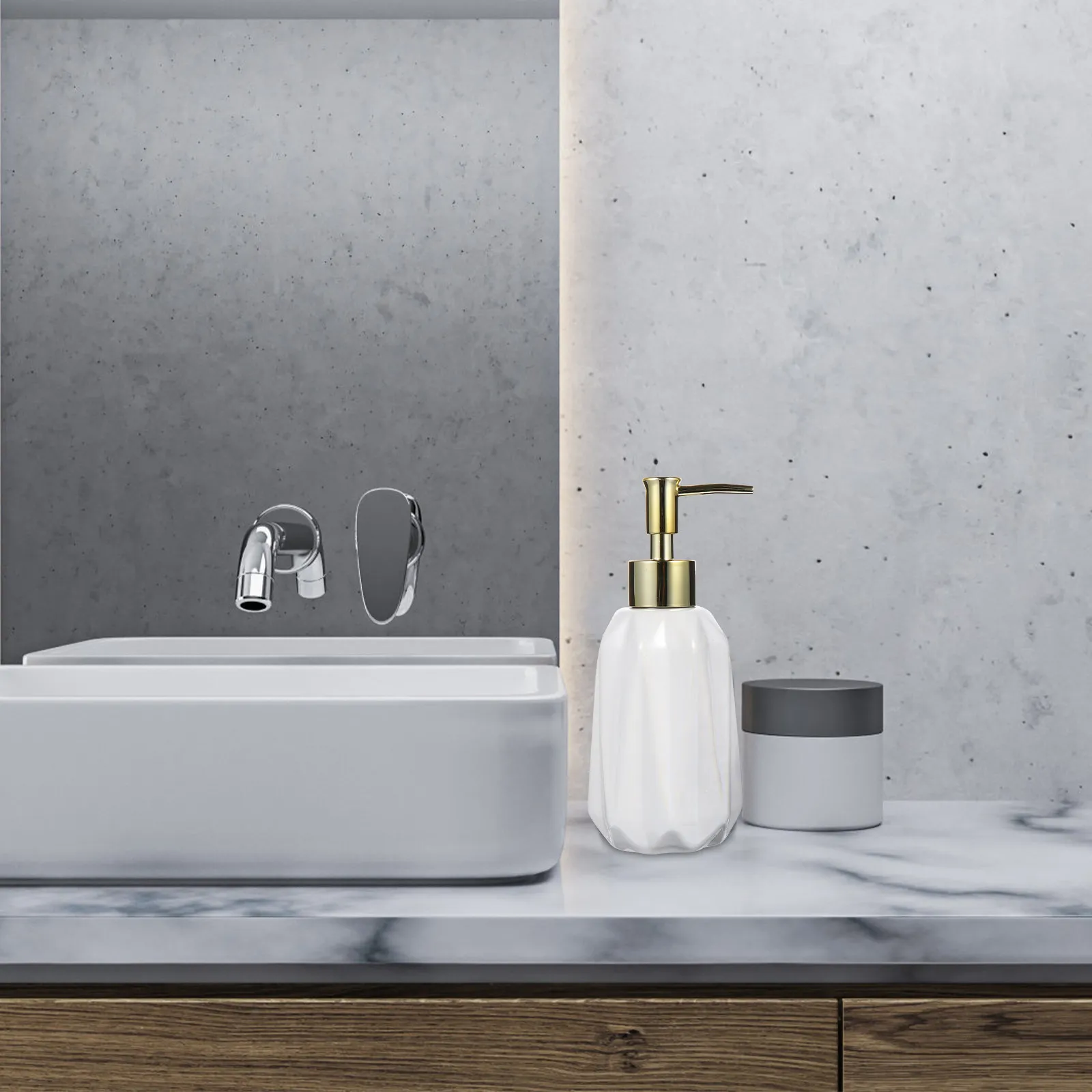 

1 шт. Прочный керамический дозатор для жидкого мыла высокого качества, многоразовый, для кухни, ванной, отеля, гостевого дома