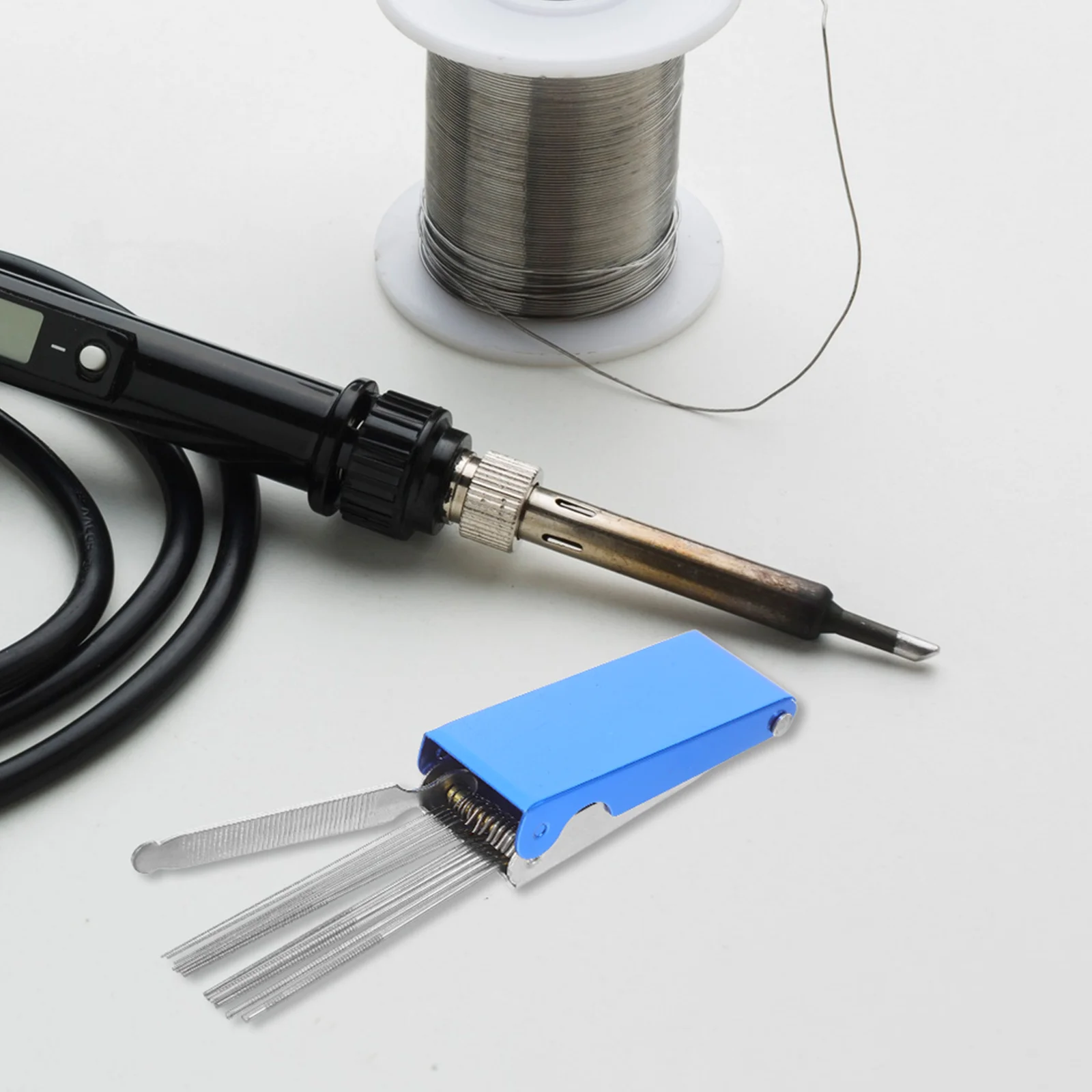 

13pcs Stainless Steel Welding Tip Cleaner Set Gas Nozzle Cleaning Needles With Aluminum Case For Torch Welding Portable Tools