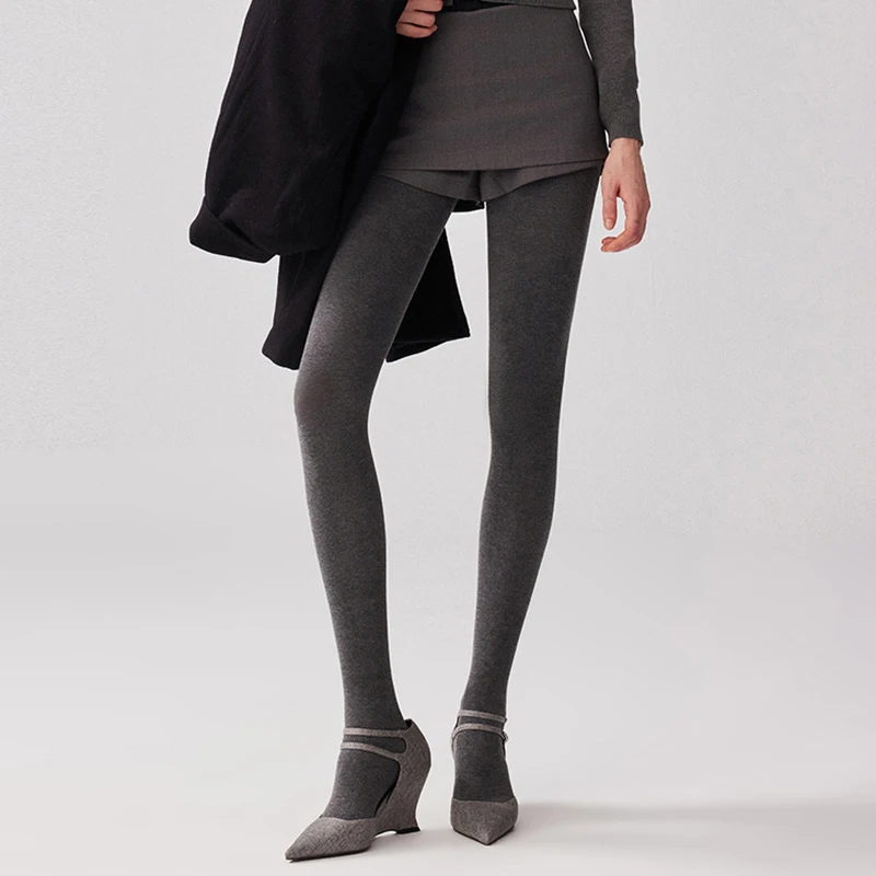 2025 SPring الضلع محبوك الجوارب النساء عالية الخصر مطاطا سليم جوارب طويلة Y2K OOTD الشارع الشهير الجوارب الأساسية #2