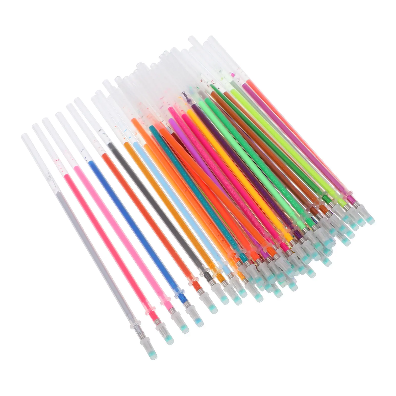 Color Gel Pen Ink Refills Assorted Glitter Metallic Pastel Fluorescence for Craft Drawing Coloring Books Scrapbooking
