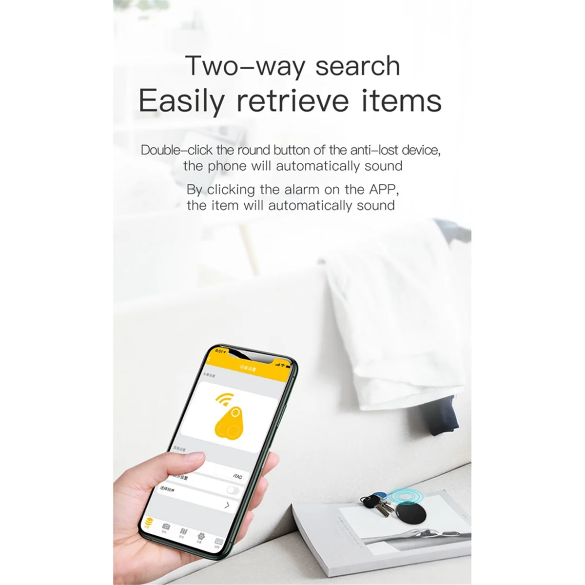 Mini GPS Tracker para Veículos, Key Finder, Pet GPS Tracker, Preto, 3 Pacotes