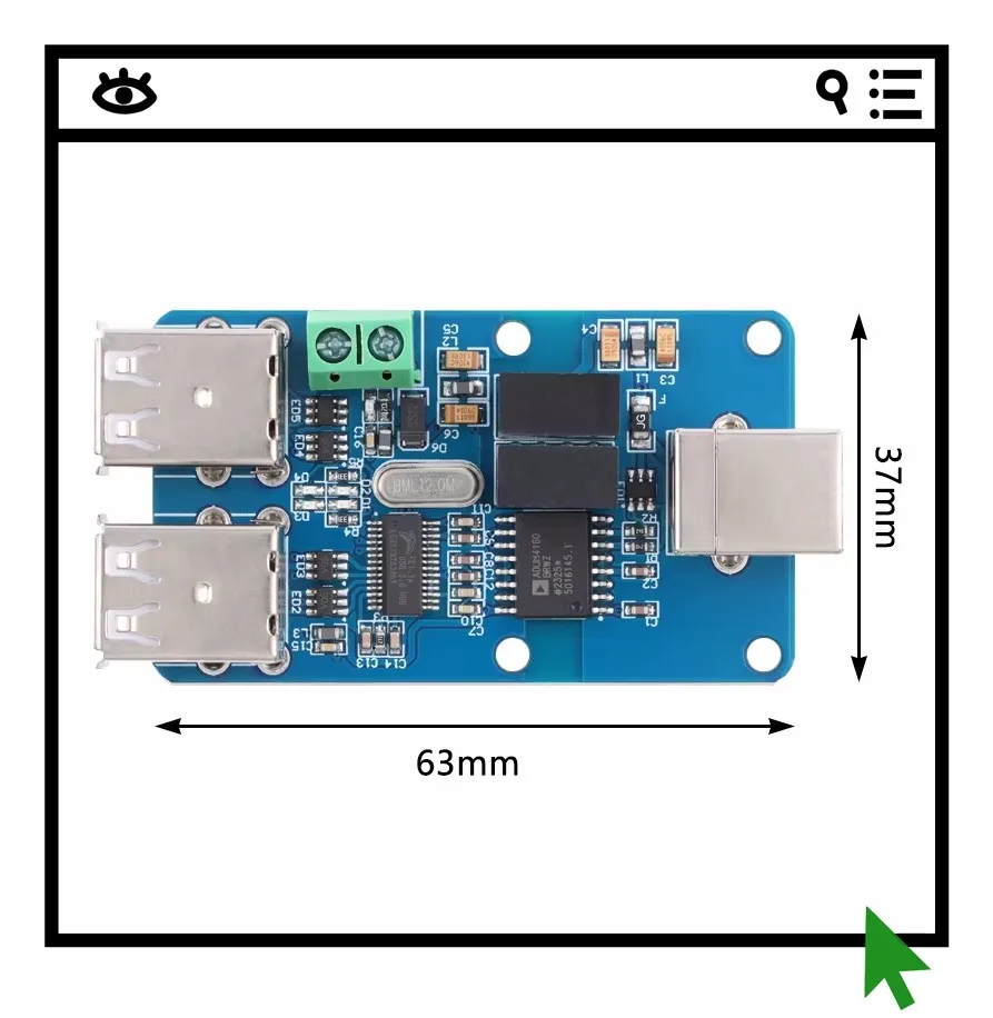

Четырехканальный USB-изолятор, модуль изоляции USB-хаба, плата защиты от перенапряжения, ADUM3160