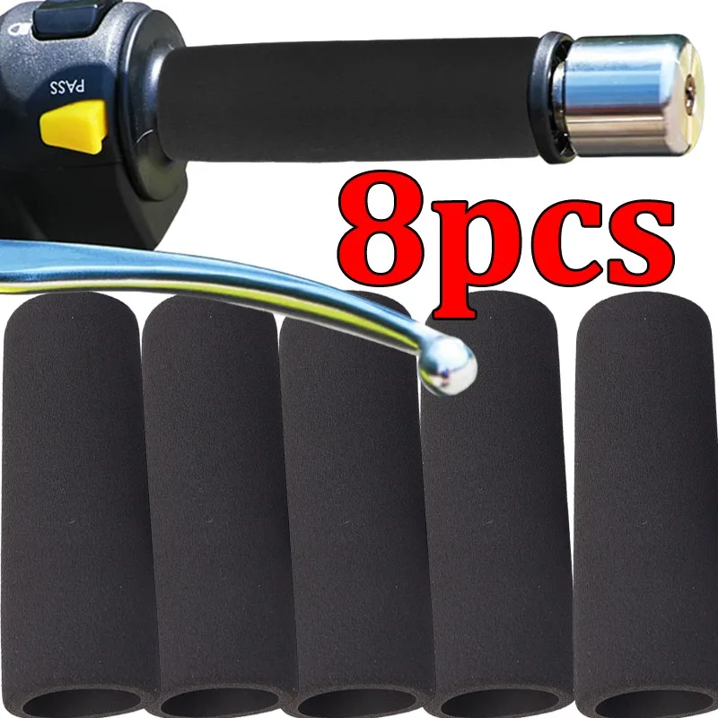 

8/4/2PCS Motorcycle Handlebar End Anti Vibration Cover Grips Motorbike Handle Grip Motor Hand Protector Foam Protaper Cuffs