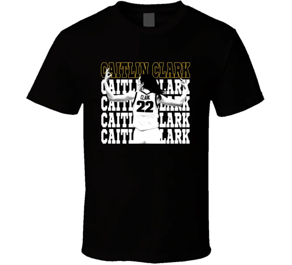 Caitlin Clark Vector, Basketball player Star College 22 Sport T Shirt Gift New