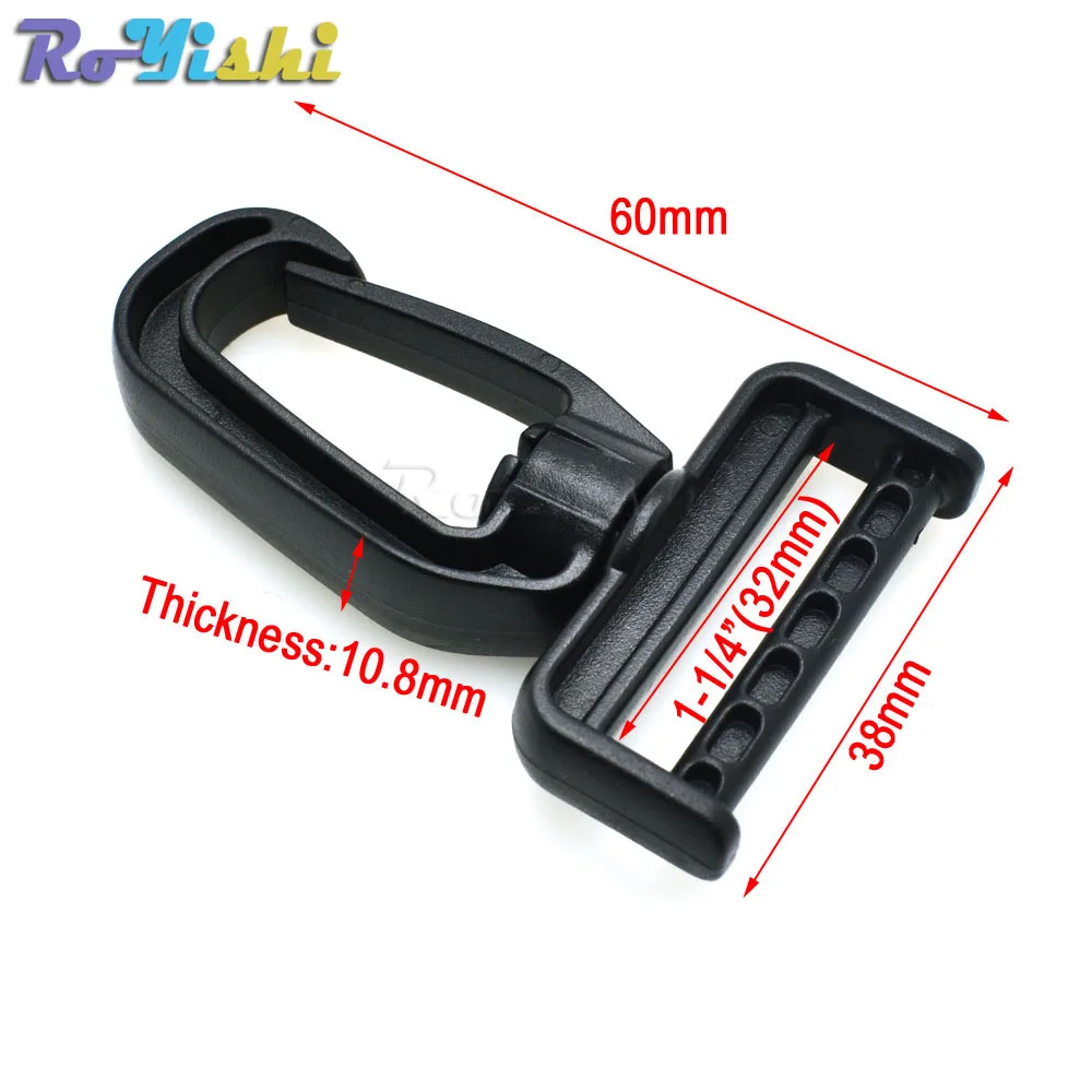 Plastic Swivel Snap Hooks for Bag Belts Straps Keychain Clasp Backpack Accessories